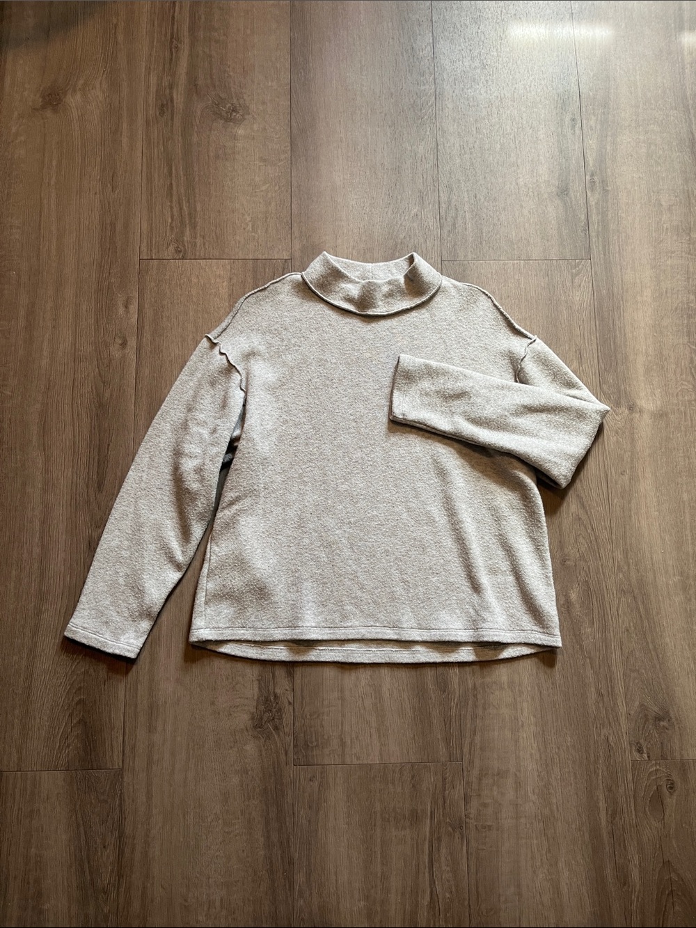 Women’s Cream Mock Neck Sweater